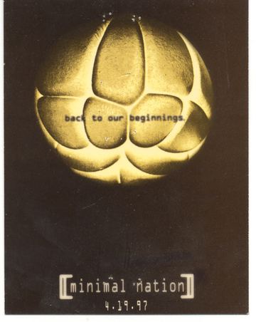 minimal nation flyer, Tucson, April 19, 1997