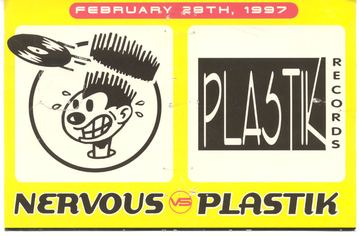 Nervous vs Plastik flyer, Tucson, February 28, 1997