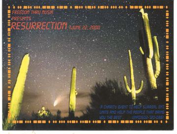Resurrection flyer, Tucson, June 22, 2001