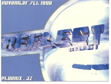 REFLECT flyer, Phoenix, November 7, 1998
