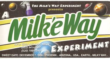 Milk'e Way Experiment flyer, Phoenix, December 7, 1996