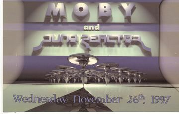 Moby and Juno Reactor flyer, Tucson, November 26, 1997
