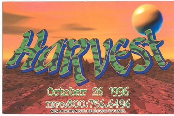 Harvest flyer, Tucson, October 26, 1996
