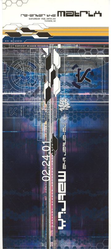 Re-enter the Matrix flyer, Tucson, February 24, 2001
