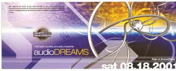 audioDREAMS flyer, Tucson, August 18, 2001