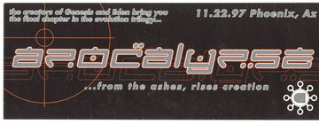 Apocalypse flyer, Phoenix, November 22, 1997