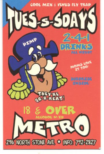 Tues-s-sdays flyer, Metro, Tucson, Date unknown