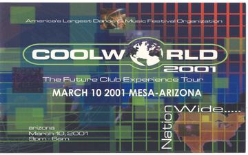Coolworld 2001 flyer, Mesa, March 10, 2001