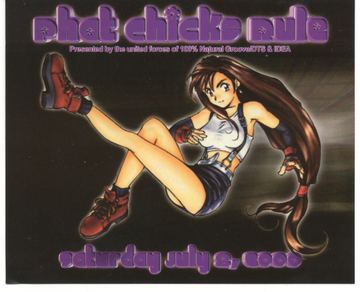 Phat Chicks Rule flyer, Tucson, July 8, 2000