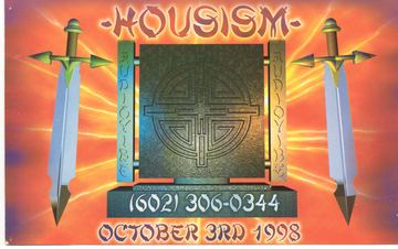 Housism flyer, Tucson, October 3, 1998