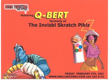 Wave Twisters The Movie featuring Q-Bert flyer, Tucson, February 9, 2001