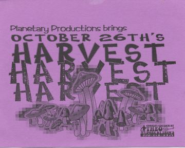 Harvest flyer, Tucson, October 26, 1996 (year estimated)