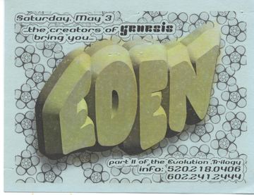 Eden flyer, Tucson, May 3, 1997