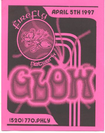 GLOW flyer, Tucson, April 5, 1997