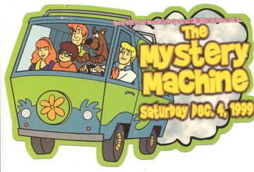 The Mystery Machine flyer, Tucson, December 4, 1999