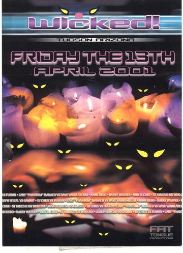 Wicked! Friday the 13th flyer, Tucson, April 13, 2001