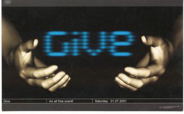 Give flyer, Tucson, January 7, 2001