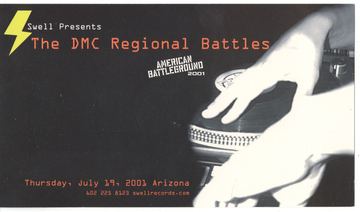 The DMC Regional Battles flyer, Tucson, July 19, 2001