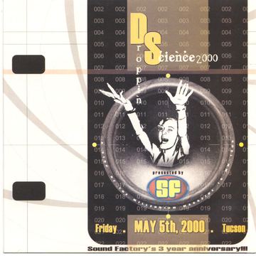 Dropping Science 2000 flyer, Sound Factory, Tucson, May 5, 2000