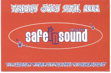 Doc Martin's Sounds You Can Feel CD Release Party flyer, Tucson, July 19, 2002