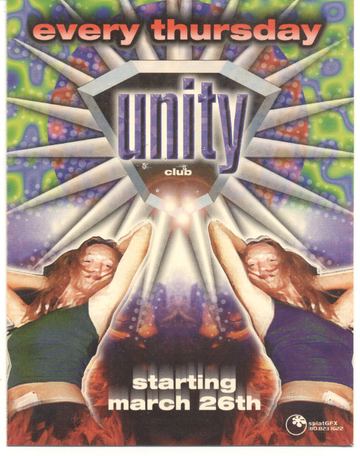 Unity Club flyer, Unity Club, Tucson, March 26, 1998 (best guess)