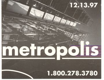 metropolis flyer, Tucson, December 13, 1997