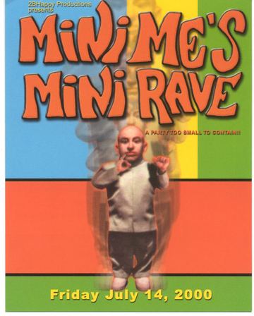 Mini Me's Mini Rave flyer, Tucson, July 14, 2000