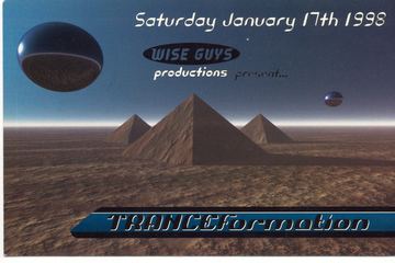 TRANCEformation flyer, Tucson, January 17, 1998