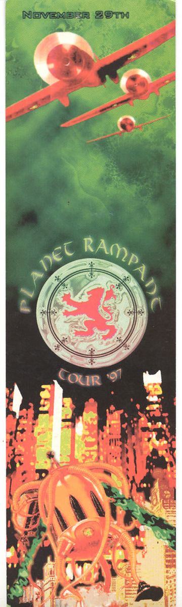 Planet Rampage flyer, Tucson, November 29, 1997