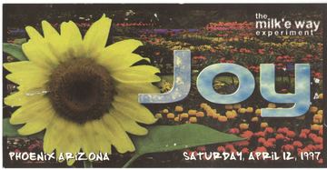 Joy flyer, Phoenix, April 12, 1997