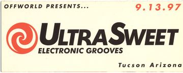 UltraSweet Electronic Grooves flyer, Tucson, September 13, 1997