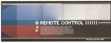 Remote Control flyer, Tucson, June 8, 2002