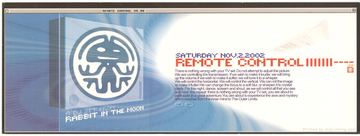 Remote Control flyer, Tucson, November 2, 2002