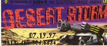 Desert Storm flyer, Tucson, July 19, 1997