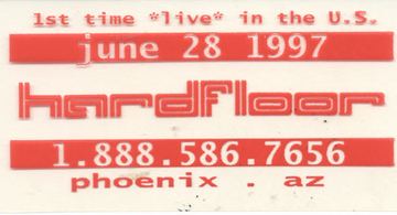 hardfloor flyer, Phoenix, June 28, 1997