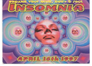 Insomnia flyer, Tucson, April 16, 1997