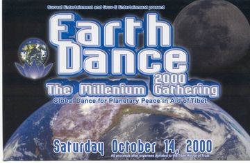 Earth Dance 2000 The Millenium Gathering flyer, Tucson, October 14, 2000