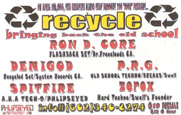 Recycle flyer, Tucson, April 1, 1996