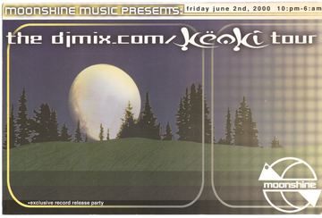 Moonshine Music Presents: the djmix.com/Keoki tour flyer, Tucson, June 2, 2000