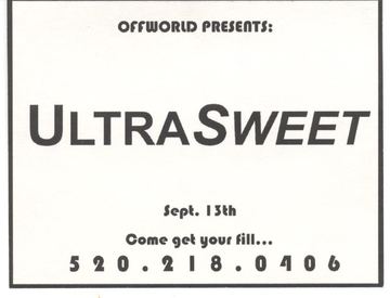 UltraSweet flyer, Tucson, September 13, 1997 (year estimated)