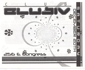 Elusive Club flyer, 256 E. Congress, Tucson, December 20, 1997 (best guess)