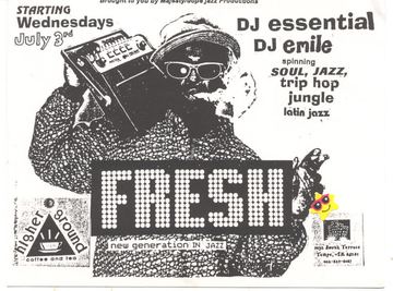 Fresh flyer, Higher Ground, Tempe, July 3, 1996 (best guess)