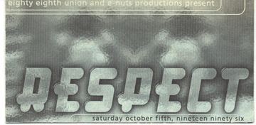 Respect flyer, Tucson, October 5, 1996