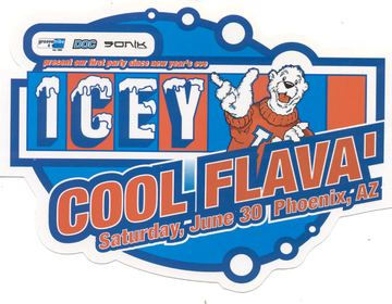 Icey Cool Flava flyer, Phoenix, June 30, 2001 (best guess)