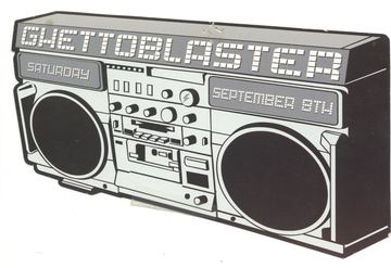 Ghettoblaster flyer, Tucson, September 8, 2001
