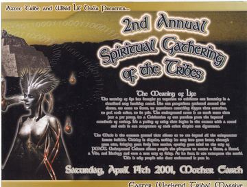 2nd Annual Spiritual Gathering of the Tribes flyer, Mother Earth, Tucson, April 14, 2001