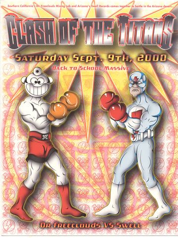 Clash of the Titans flyer, Tucson, September 9, 2000