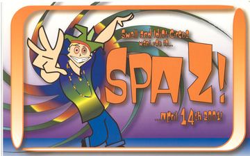 SPAZ! flyer, Tucson, April 14, 2001