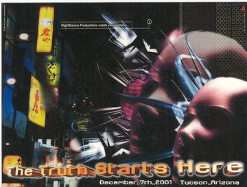 The Truth Starts Here flyer, Tucson, December 7, 2001