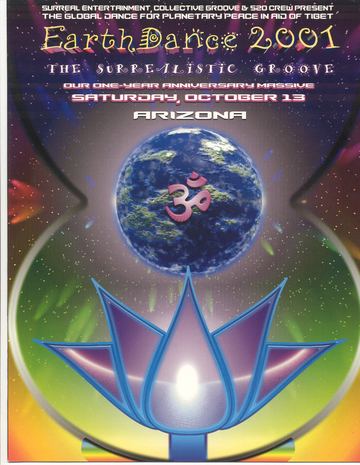 EarthDance 2001 flyer, Arizona, October 13, 2001